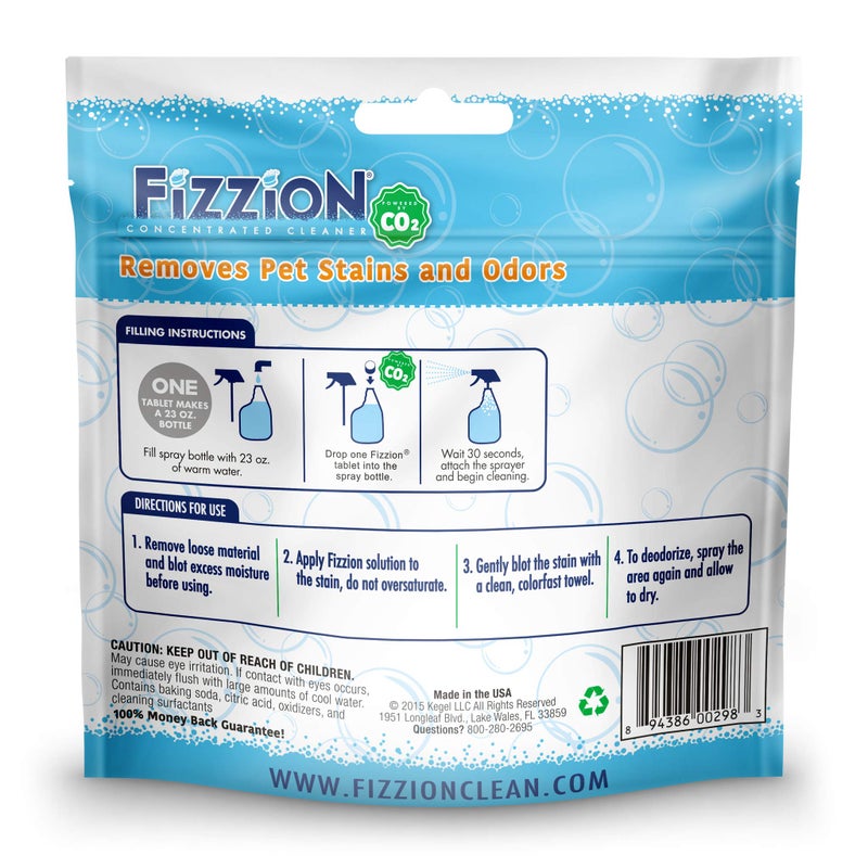 Fizzion Pet Stain and Odor Remover (6 Tablets, Original) - Image 2